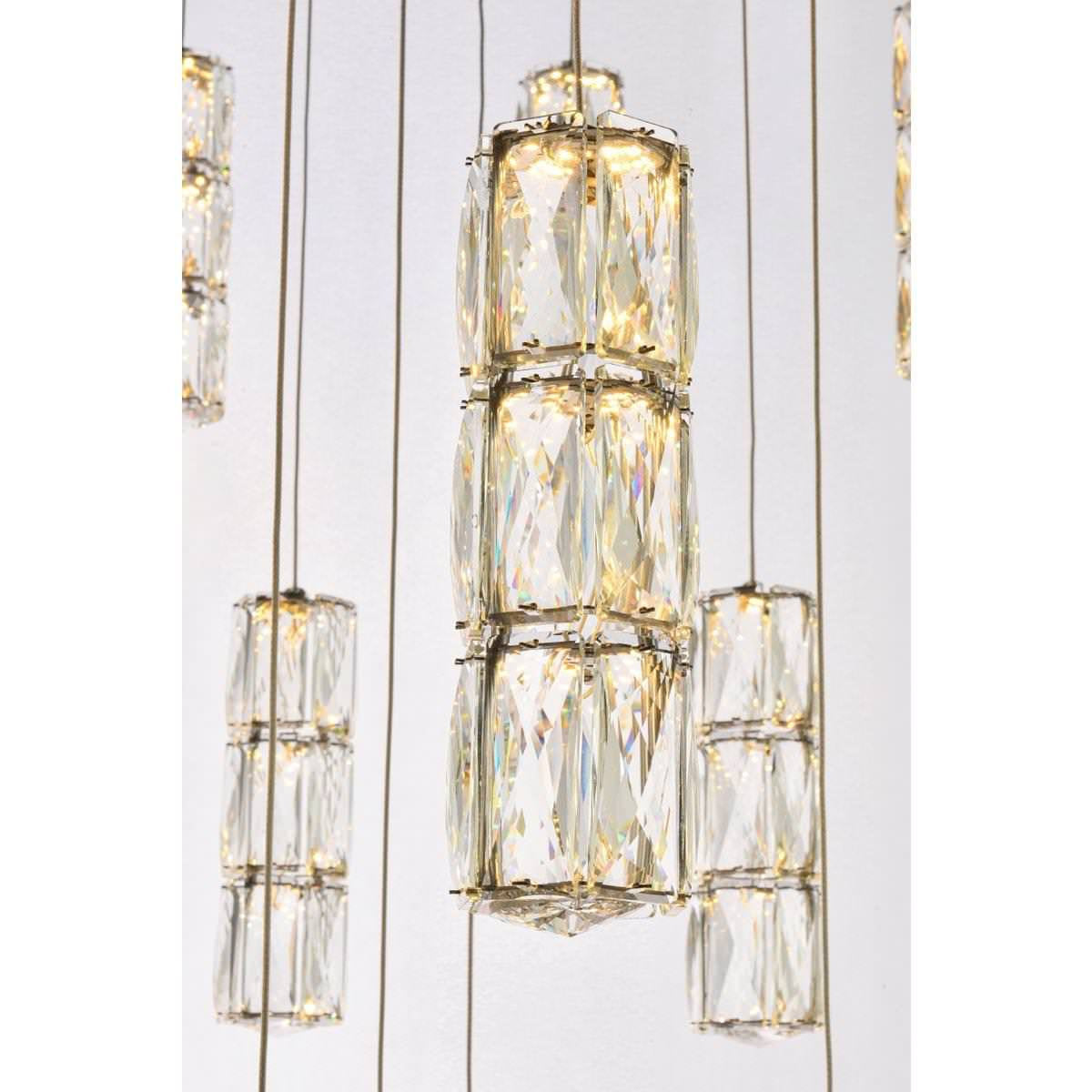 Polaris 25 Light Chandelier, ChromeBy Elegant Furniture & Lighting