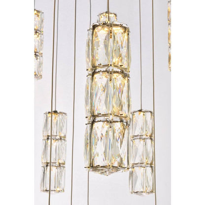 Polaris 25 Light Chandelier, ChromeBy Elegant Furniture & Lighting