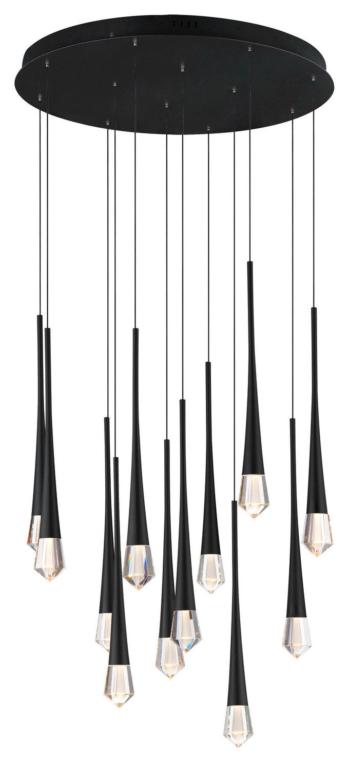 Pierce LED Pendant, BlackBy ET2 Contemporary Lighting