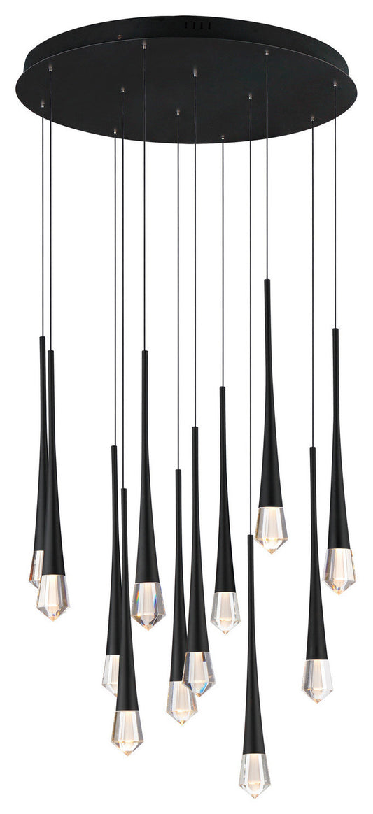 Pierce LED Pendant, BlackBy ET2 Contemporary Lighting