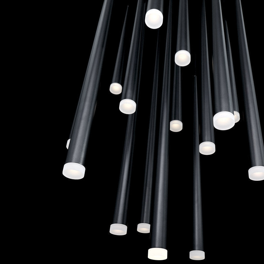 Modern Forms PD-41815R Cascade 15 Light 23"W LED Crystal Multi - Aged BrassBy Modern Forms