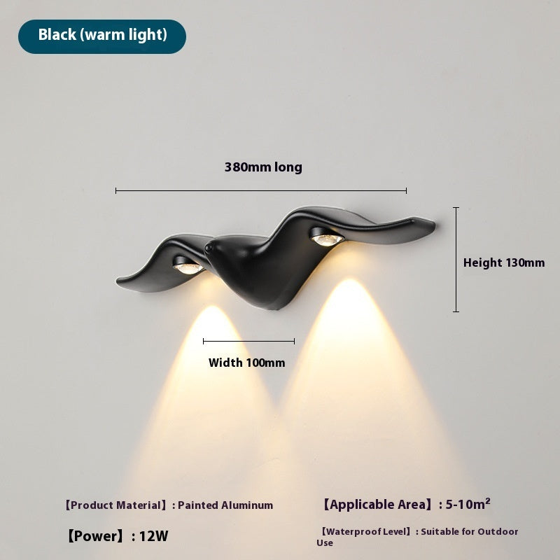 Simple LED Wall Lamp �C Waterproof Outdoor Doorplate Light