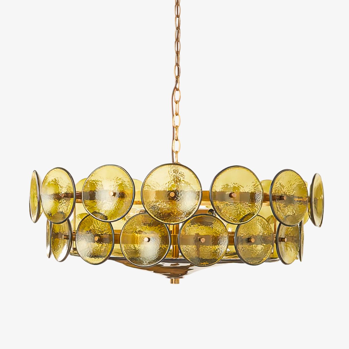 Solaris Disc Glass Chandelier
