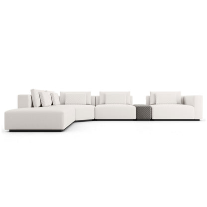 173" Wide Left Hand Facing Modular Corner Sectional with Ottoman