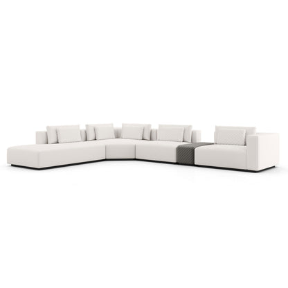 173" Wide Left Hand Facing Modular Corner Sectional with Ottoman