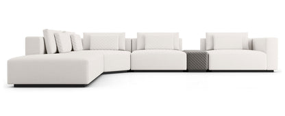 173" Wide Left Hand Facing Modular Corner Sectional with Ottoman