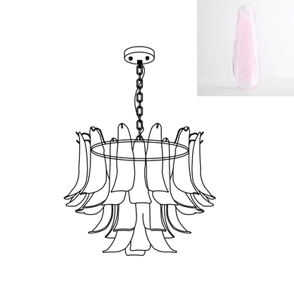 Glass Leaf Chandelier