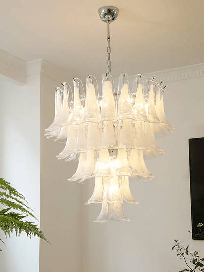 Glass Leaf Chandelier