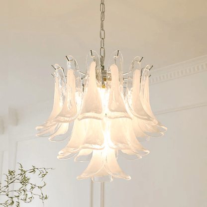Glass Leaf Chandelier
