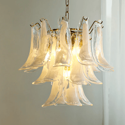 Glass Leaf Chandelier