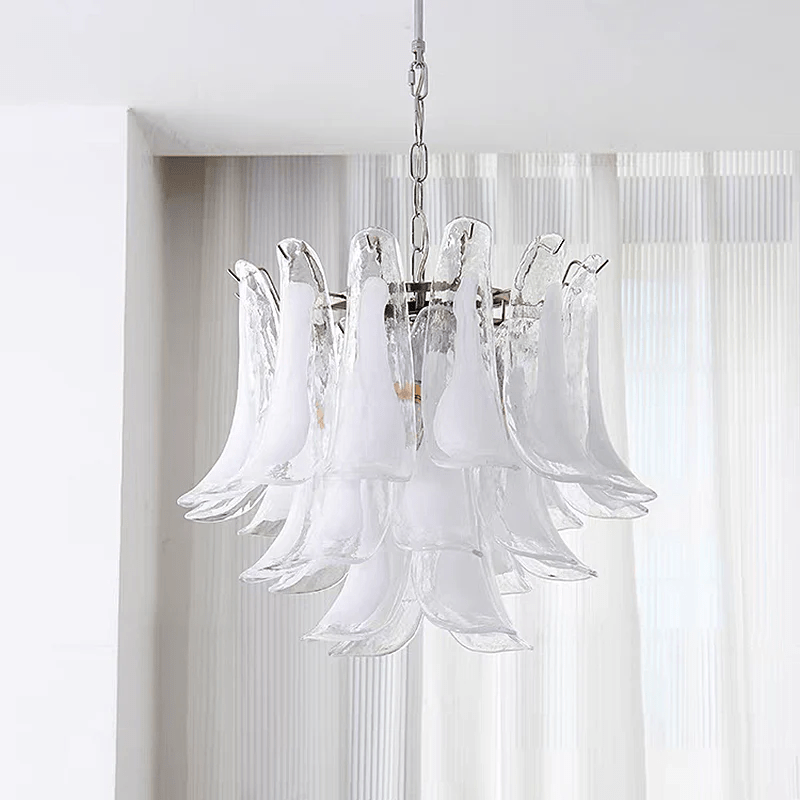 Glass Leaf Chandelier