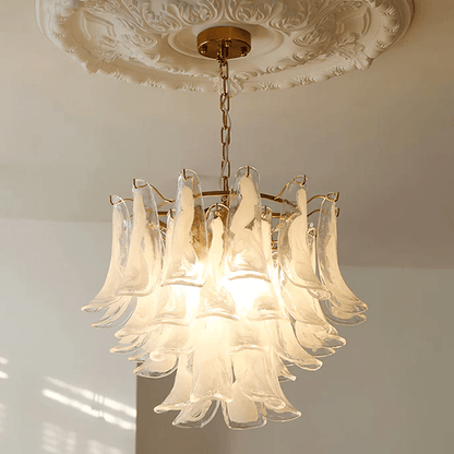 Glass Leaf Chandelier