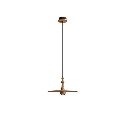 Wooden Spin Pendant Light