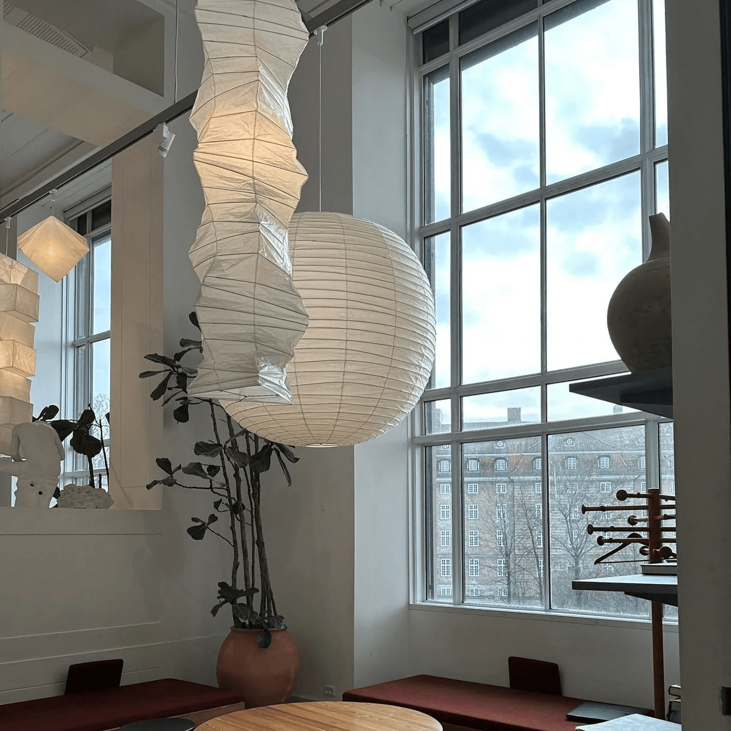 Washi Paper 33N Swag Pendant Light