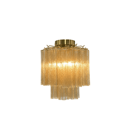 Fiora Pink Glass Ceiling Lamp