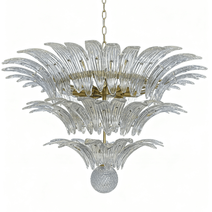 Palm Grove Glass Chandelier