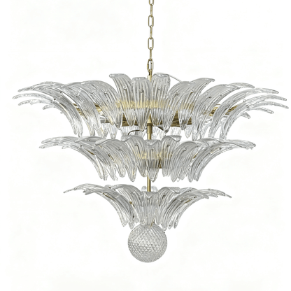 Palm Grove Glass Chandelier