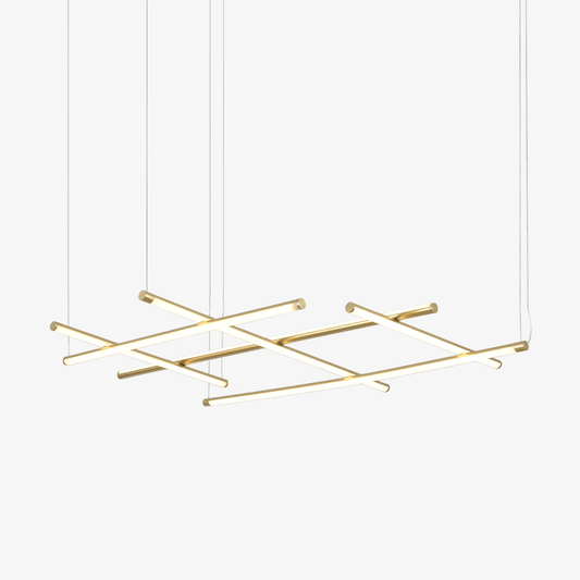 Geometric Linear Grid Pendant Lamp