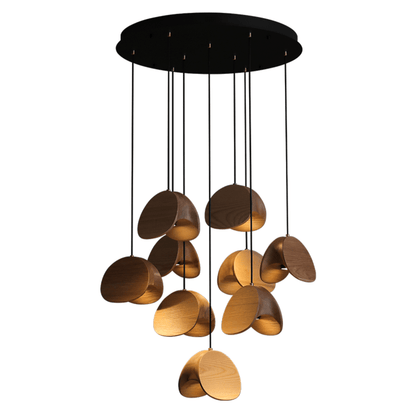 Orbit Fold Wood Pendant Light