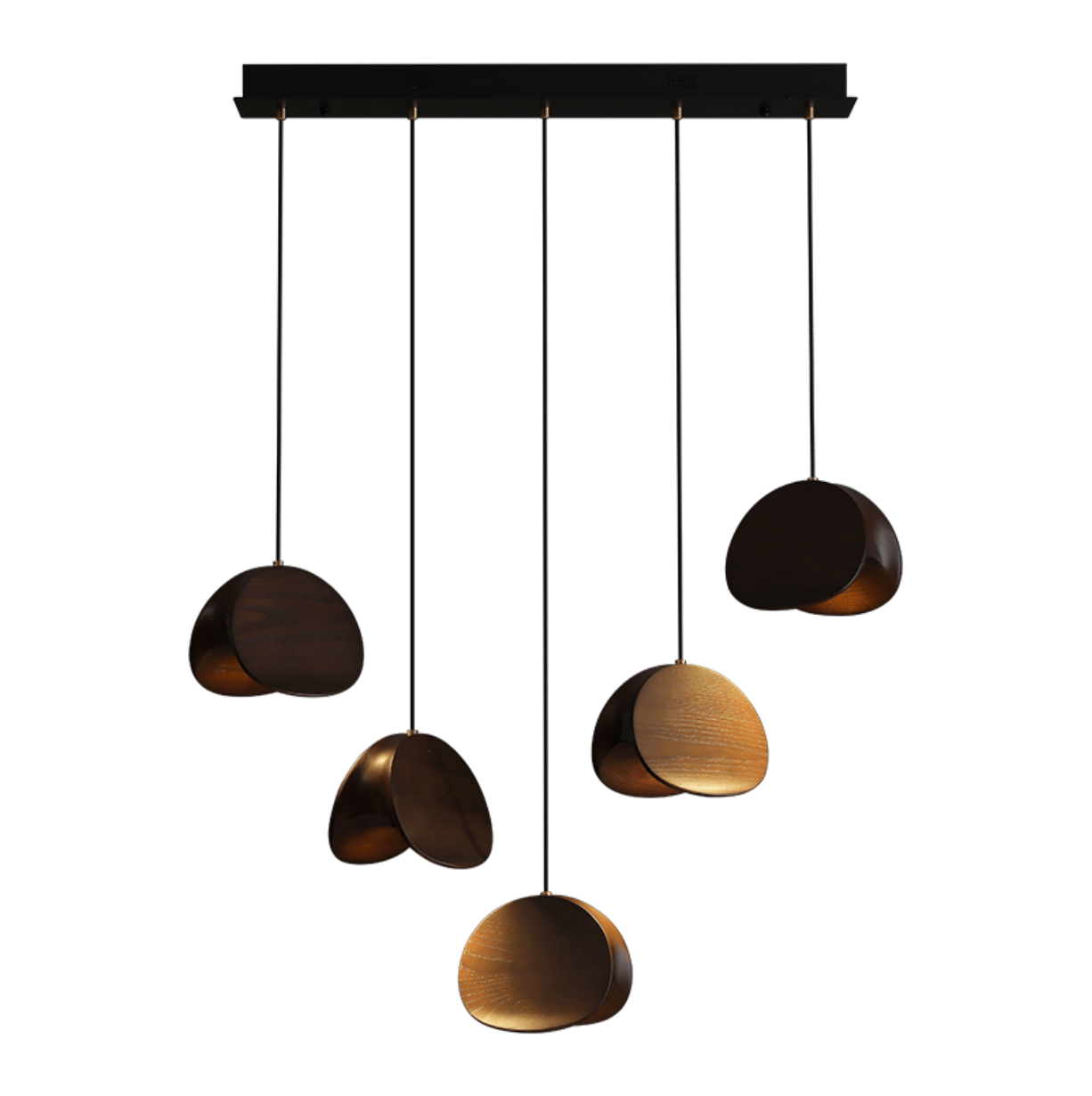 Orbit Fold Wood Pendant Light