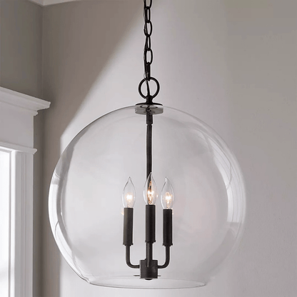 Lysander Clear Globe Pendant Lamp