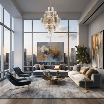 Eloria Glass Diamond Chandelier