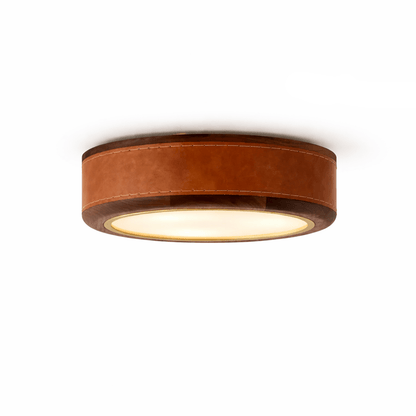 Crafted Leather Ceiling Light