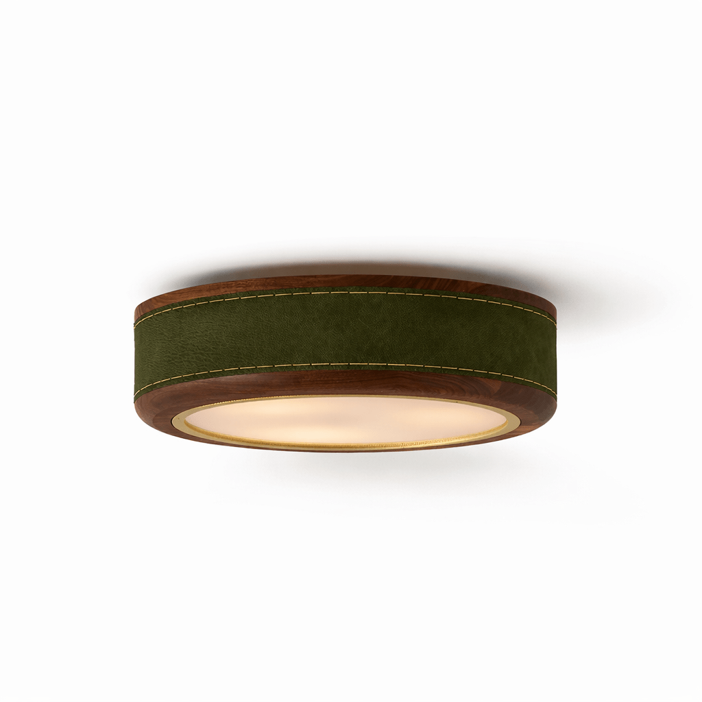 Crafted Leather Ceiling Light