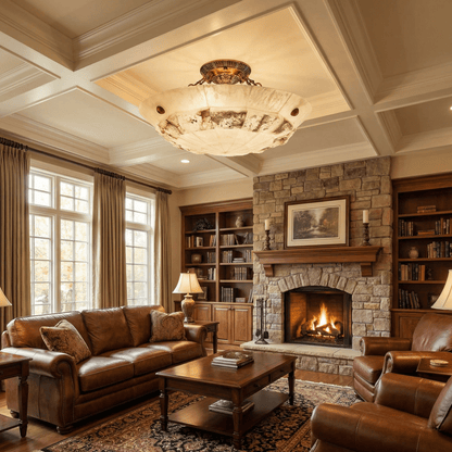 Aureon Alabaster Ceiling Light
