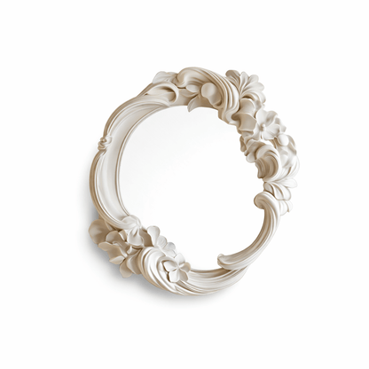 Floral Carve Vanity Mirror