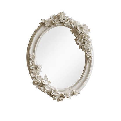 Floral Carve Vanity Mirror