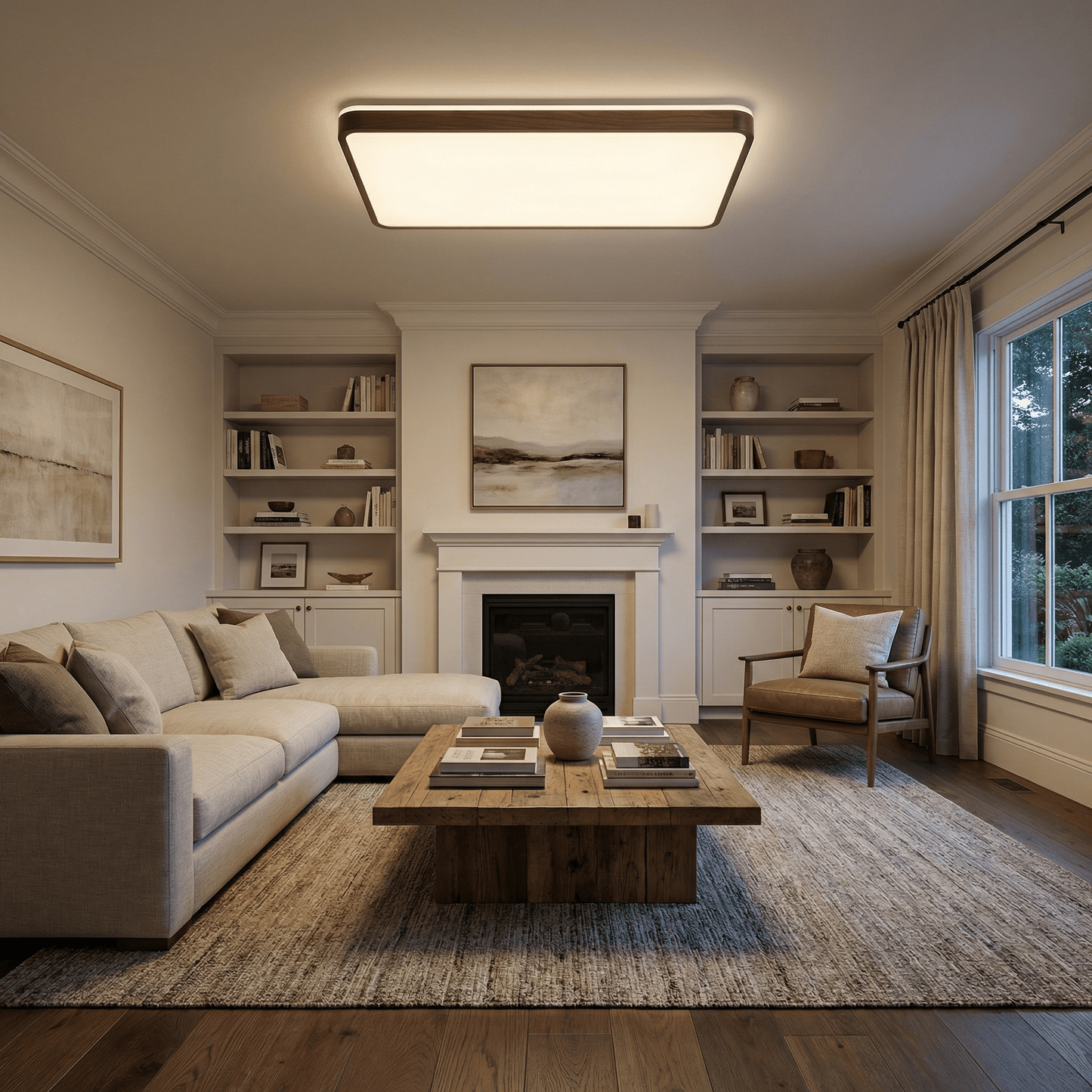 Alder Frame Ceiling Lamp
