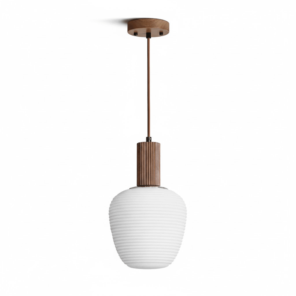 Elowen Fluted Opal Pendant Lamp
