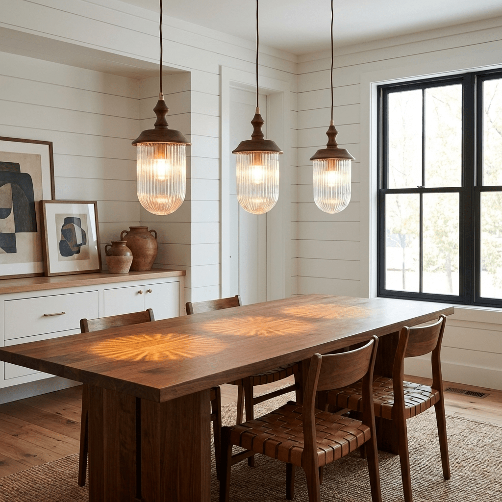 Solas Ribbed Glass Pendant Lamp