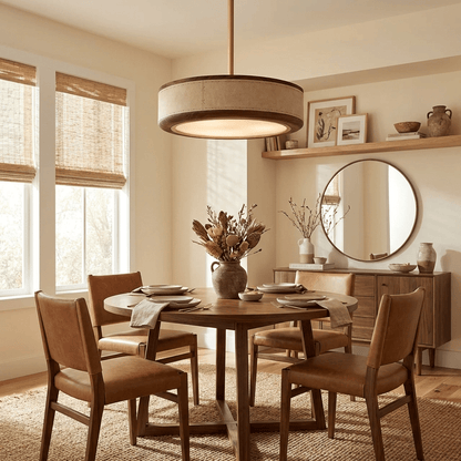 Crafted Leather Ceiling Light