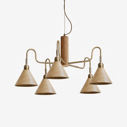 Bravik Wood Chandelier