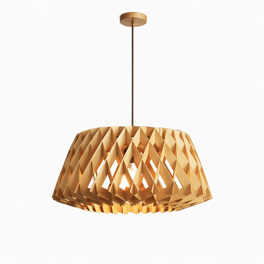 Origami Wood Pendant Lamp
