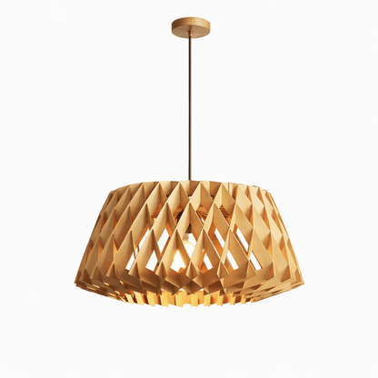 Origami Wood Pendant Lamp