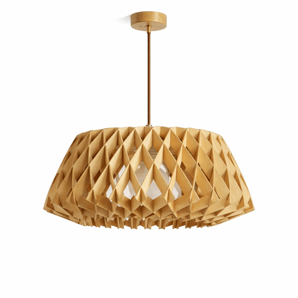Origami Wood Pendant Lamp