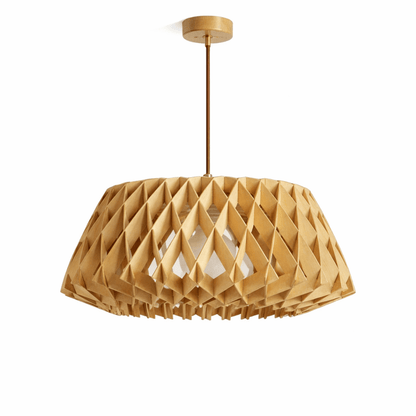Origami Wood Pendant Lamp