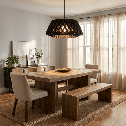 Origami Wood Pendant Lamp