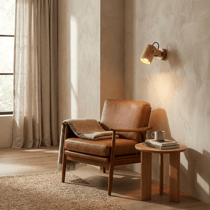 Brinka Wood Wall Spotlight