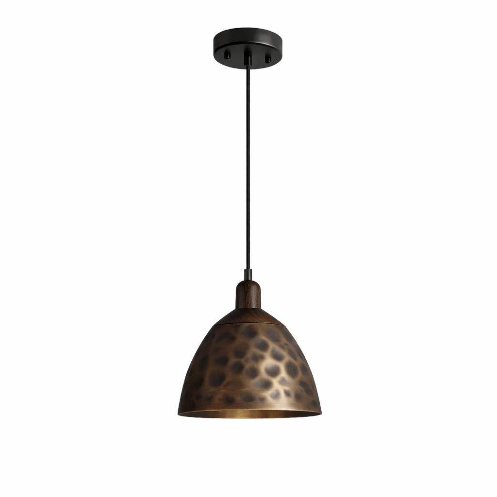 Dravik Hammered Brass Pendant Collection