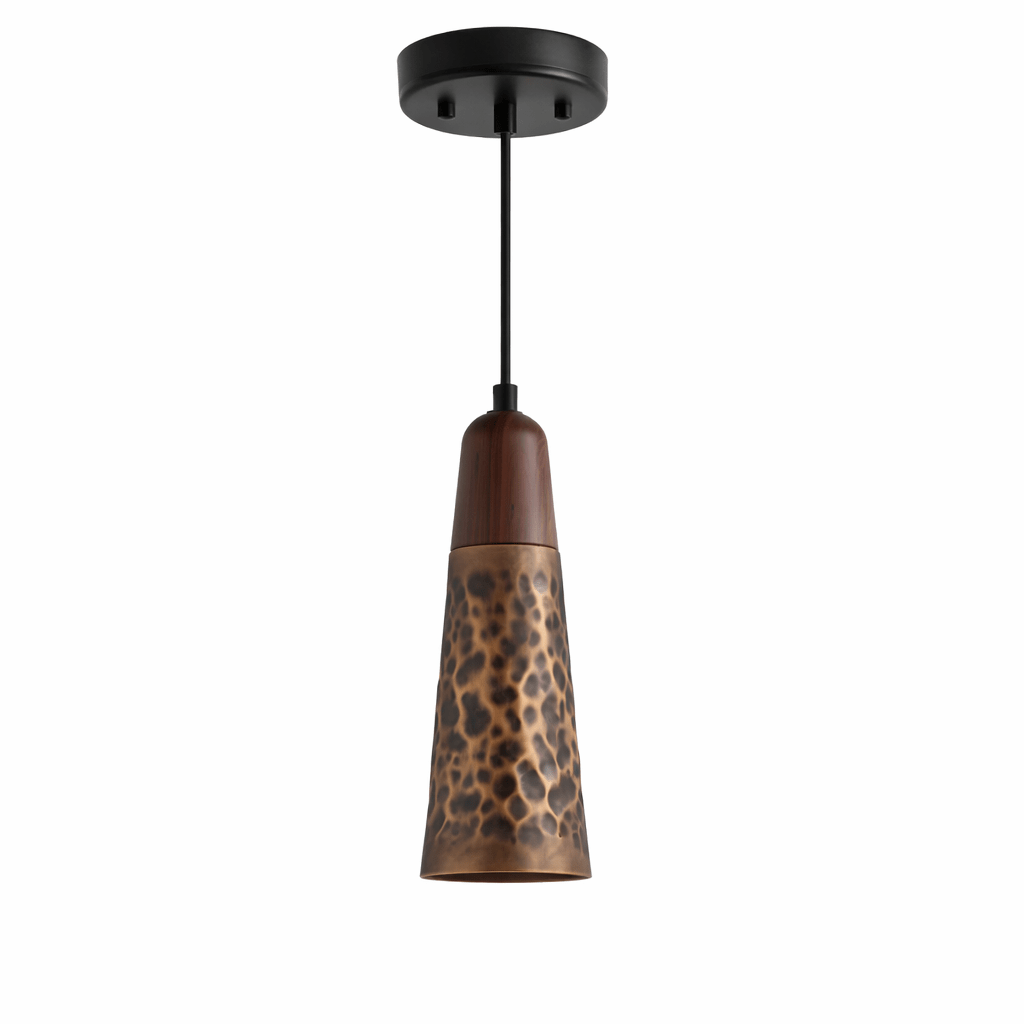Dravik Hammered Brass Pendant Collection