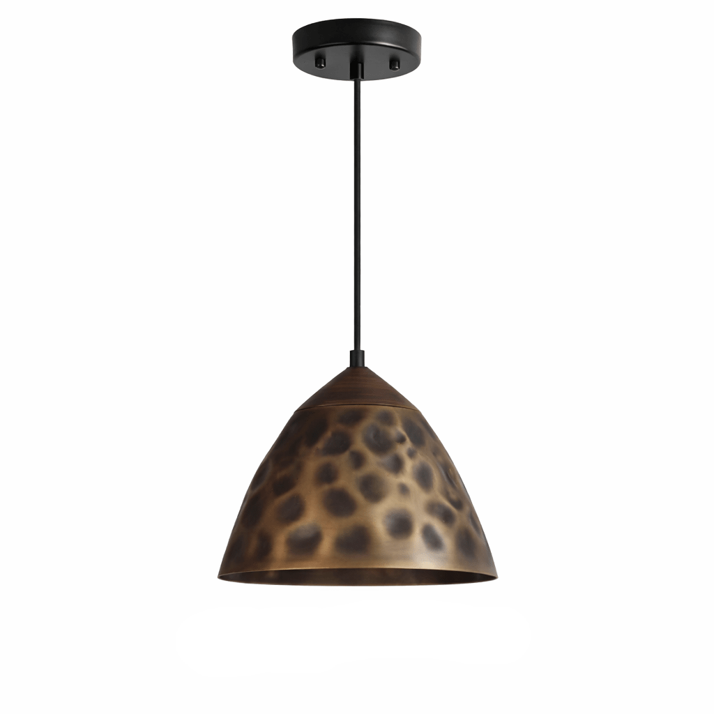 Dravik Hammered Brass Pendant Collection