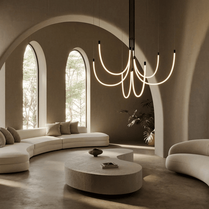 Serpentine Halo Chandelier