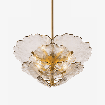 Verdant Petal Glass Chandelier
