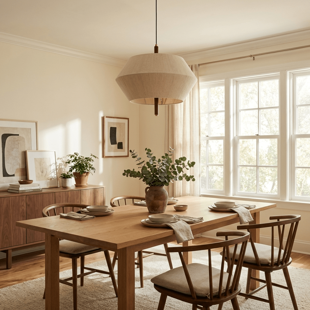 Soren Linen Geometric Pendant Lamp