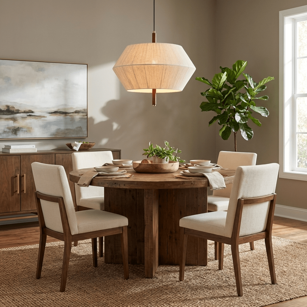 Soren Linen Geometric Pendant Lamp
