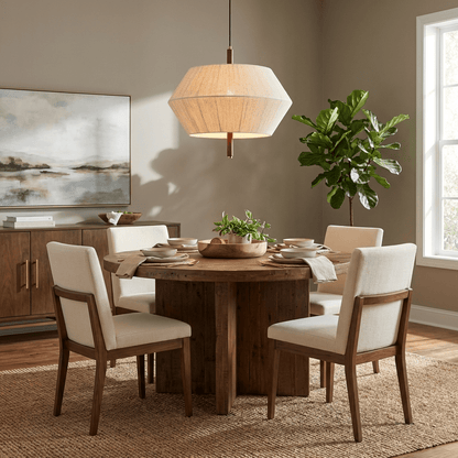 Soren Linen Geometric Pendant Lamp